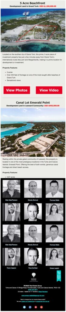 New Turks and Caicos Land Opportunities: Grand Turk and Emerald Point